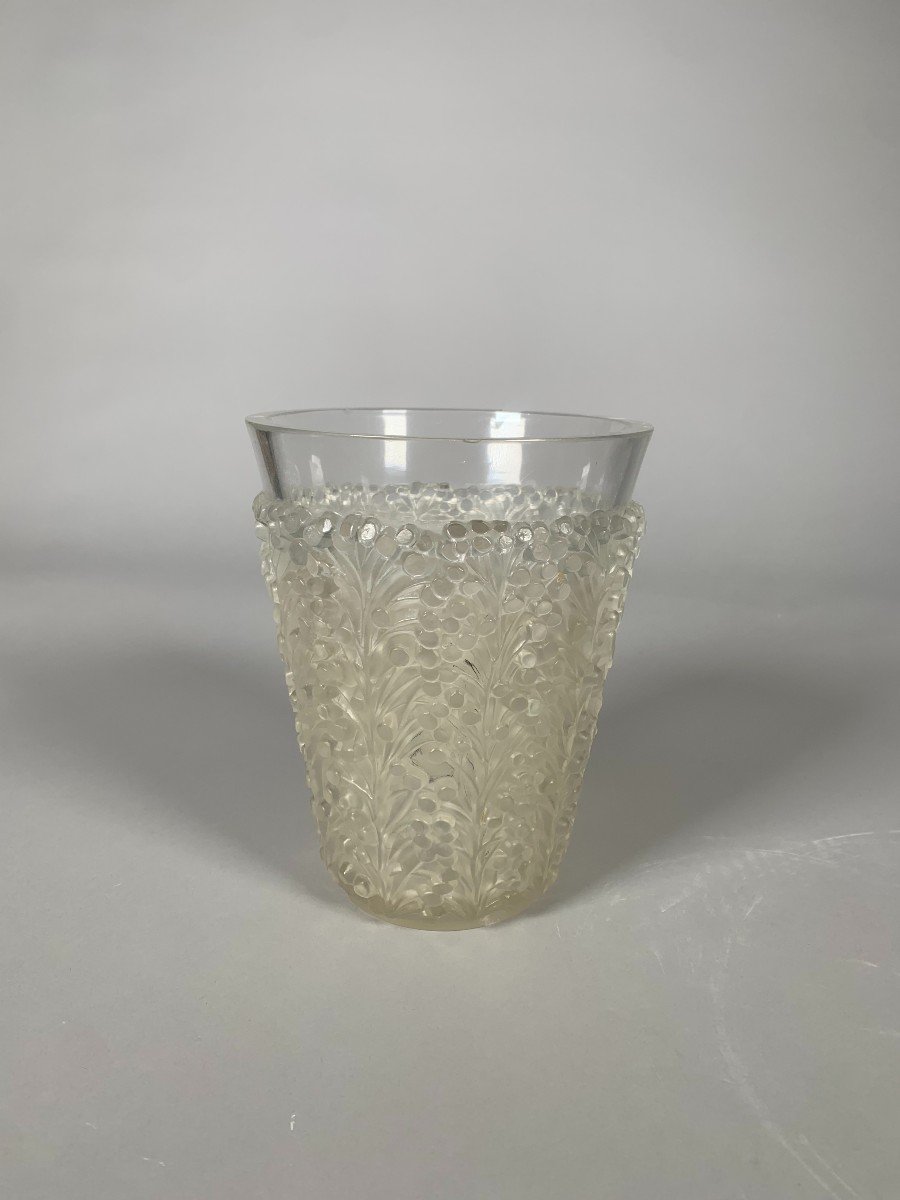 René Lalique (1860-1945) "st Tropez" Vase, Circa 1937 Art Deco-photo-2