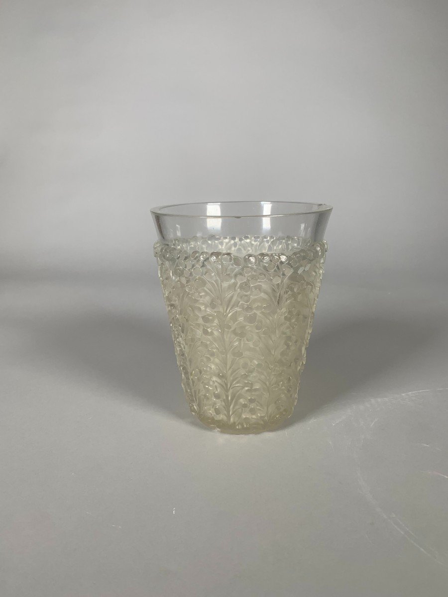 René Lalique (1860-1945) "st Tropez" Vase, Circa 1937 Art Deco-photo-4