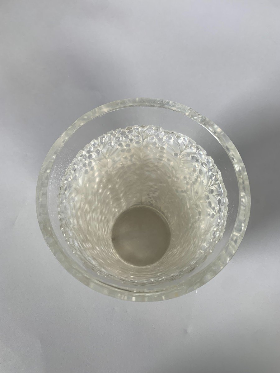 René Lalique (1860-1945) "st Tropez" Vase, Circa 1937 Art Deco-photo-4
