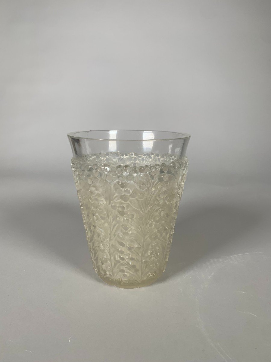 René Lalique (1860-1945) "st Tropez" Vase, Circa 1937 Art Deco-photo-5