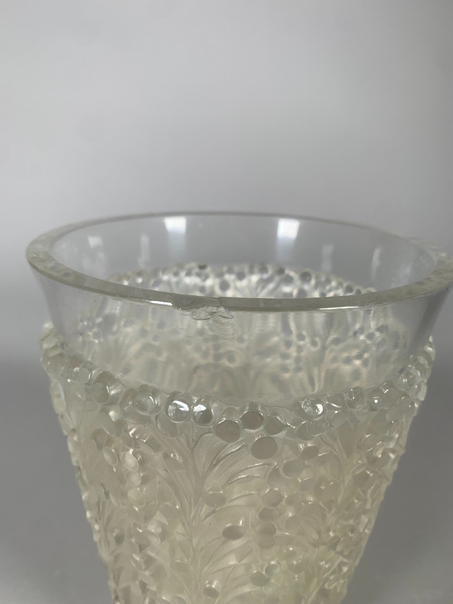 René Lalique (1860-1945) "st Tropez" Vase, Circa 1937 Art Deco-photo-6