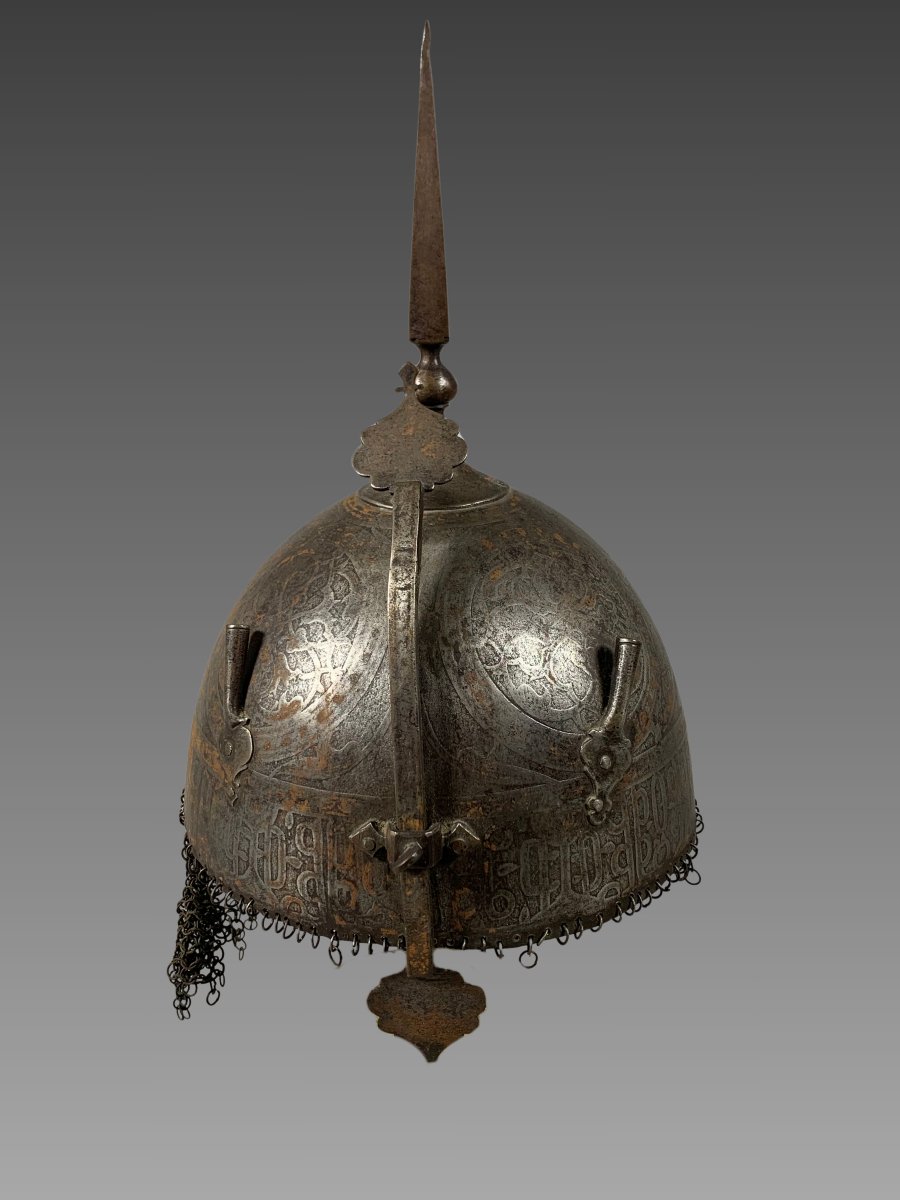 Kulah-khud Casque- Acier - Iran Inde - Dynastie Qajar (1796–1925) armure-photo-2