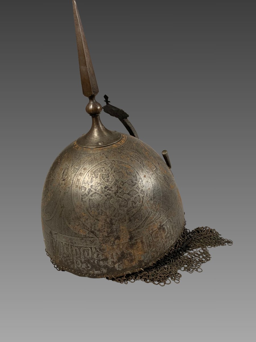 Kulah-khud Casque- Acier - Iran Inde - Dynastie Qajar (1796–1925) armure-photo-1