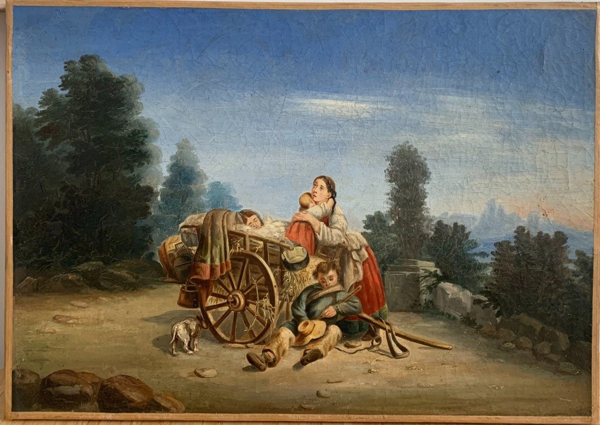 Ecole Française Du XIXe Siècle - Les Vagabonds