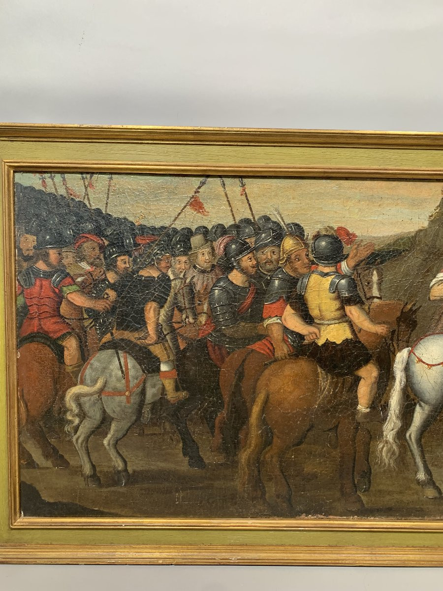 Ecole Française XVIIème Siècle Attribué à Claude Deruet( 1588-1662 ) Peinture à l'Huile -photo-4