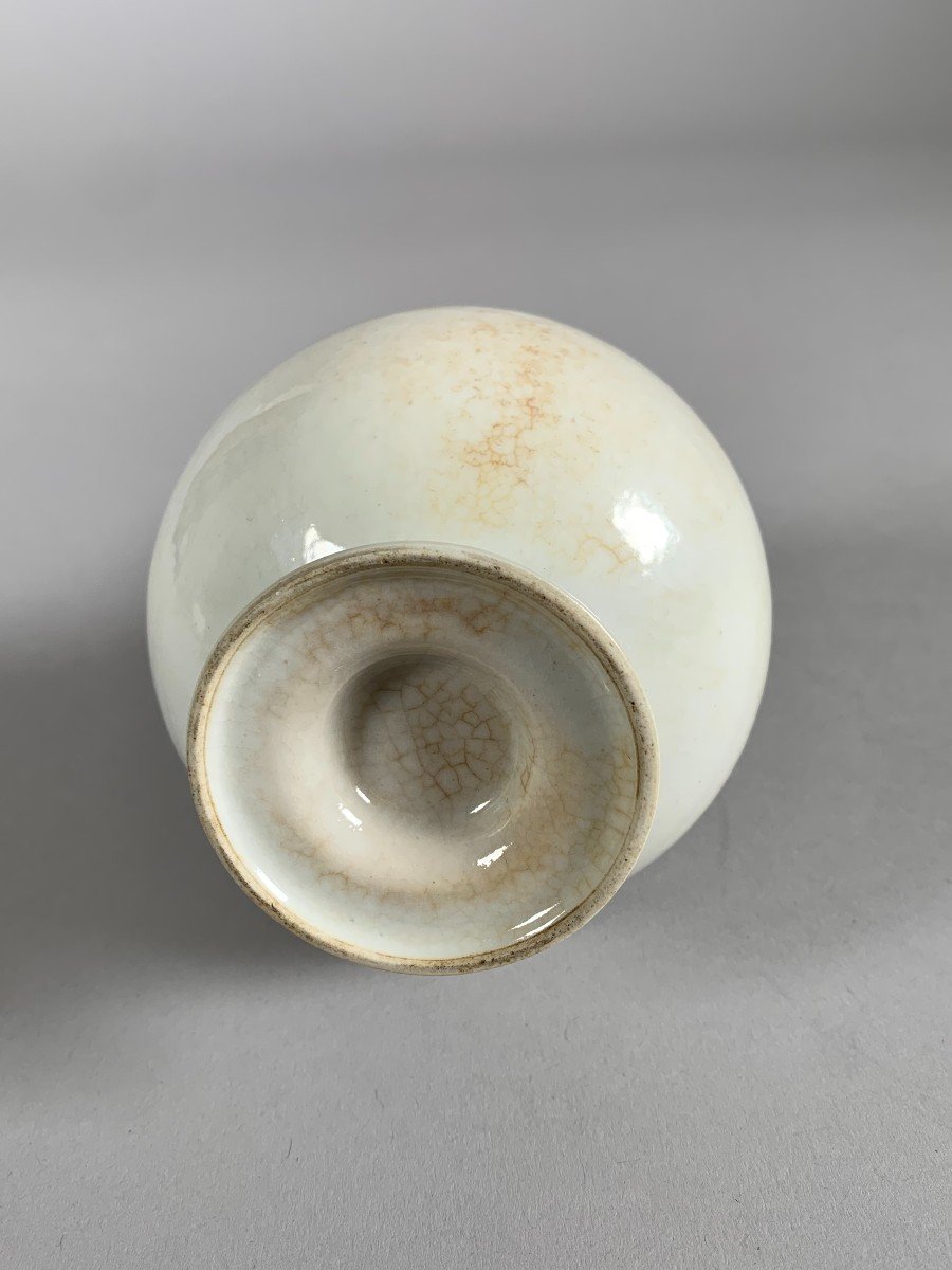 White Porcelain Vase Dehua China 18th Century-photo-3