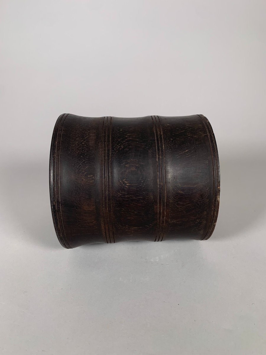 Large "bitong" Brush Pot China Wooden 19th Century Qing Dynasty -photo-1