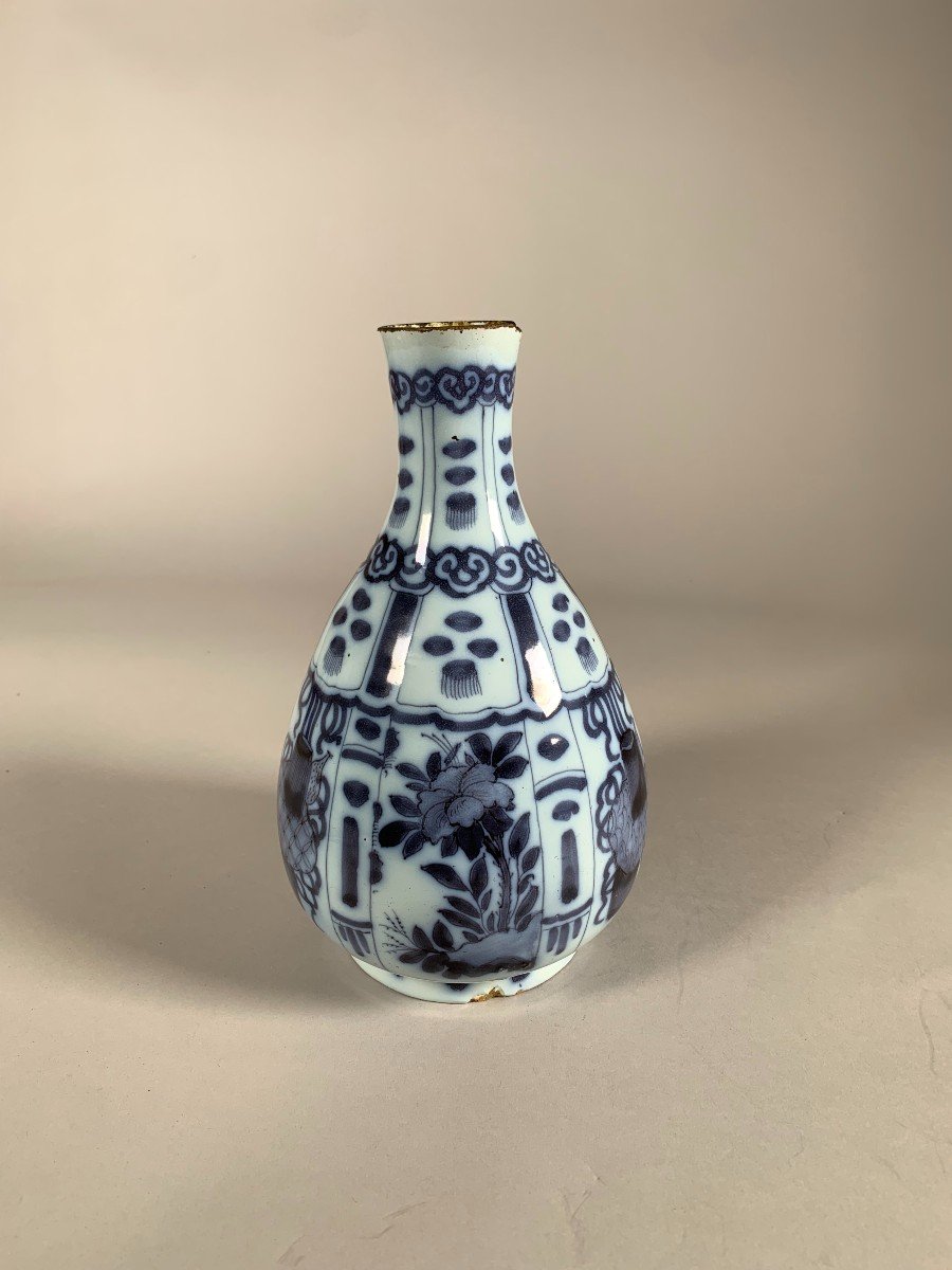 17th Century Delft Ceramic Vase Samuel Van Eenhoorn In The Krakk Chinoiserie Style-photo-2