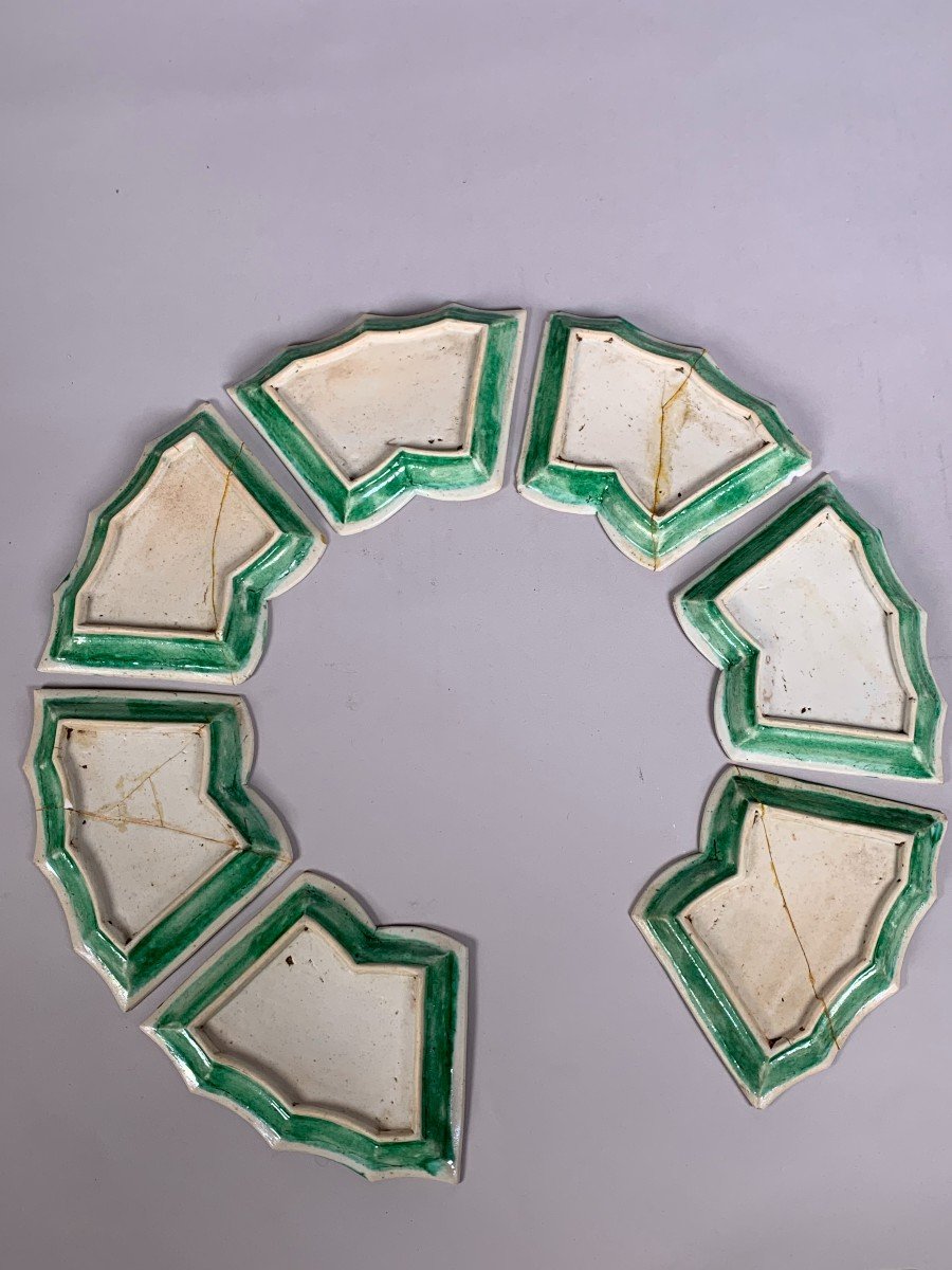 Set Of 7 Chinese Porcelain Dishes 18th Century Kangxi-photo-2