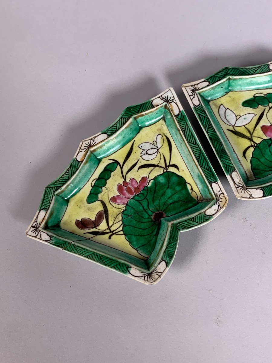 Set Of 7 Chinese Porcelain Dishes 18th Century Kangxi-photo-1