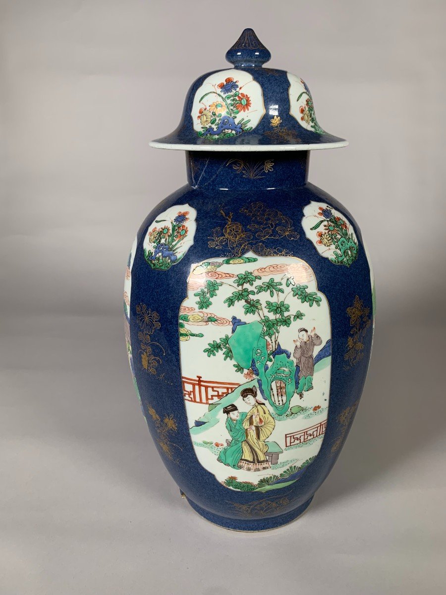 Importante Potiche Famille Verte Période Kangxi (1662-1722) Chine XVIIeme Siecle-photo-2