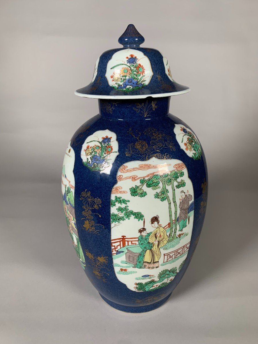 Importante Potiche Famille Verte Période Kangxi (1662-1722) Chine XVIIeme Siecle-photo-3