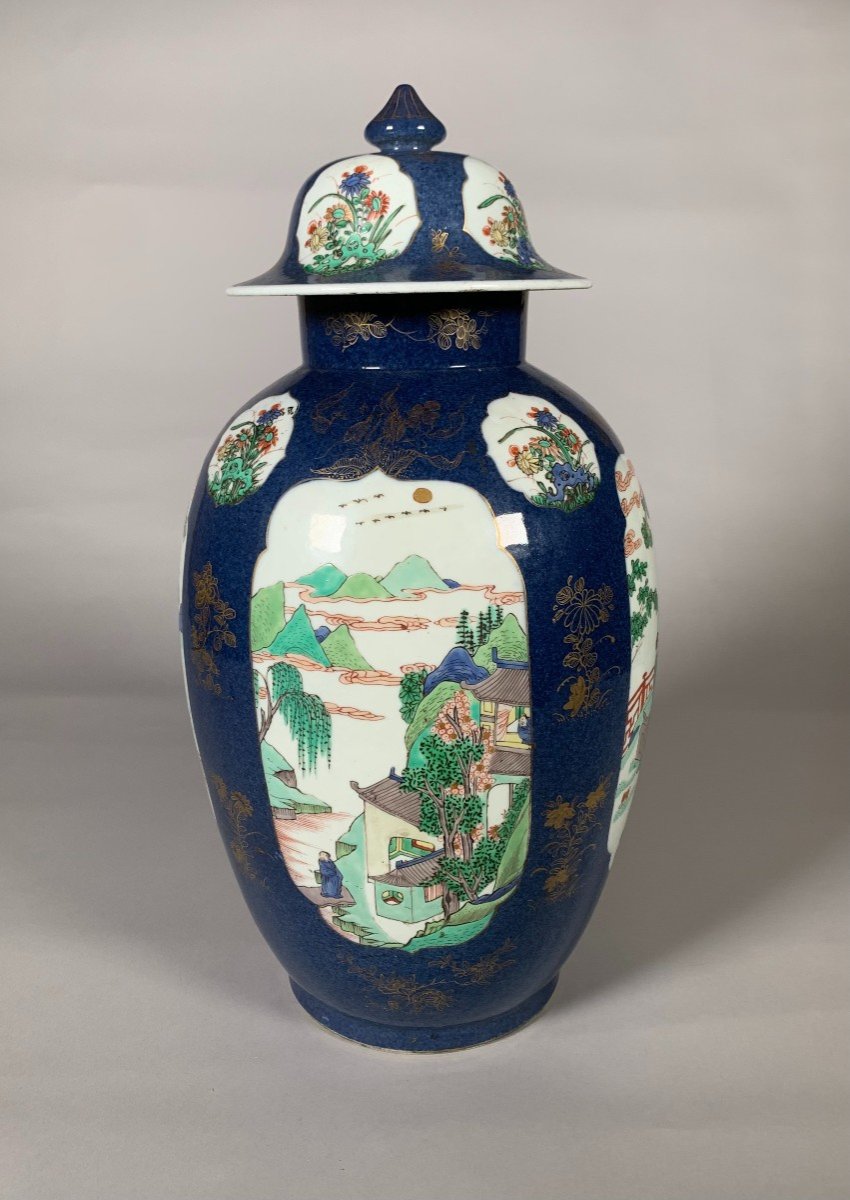 Importante Potiche Famille Verte Période Kangxi (1662-1722) Chine XVIIeme Siecle