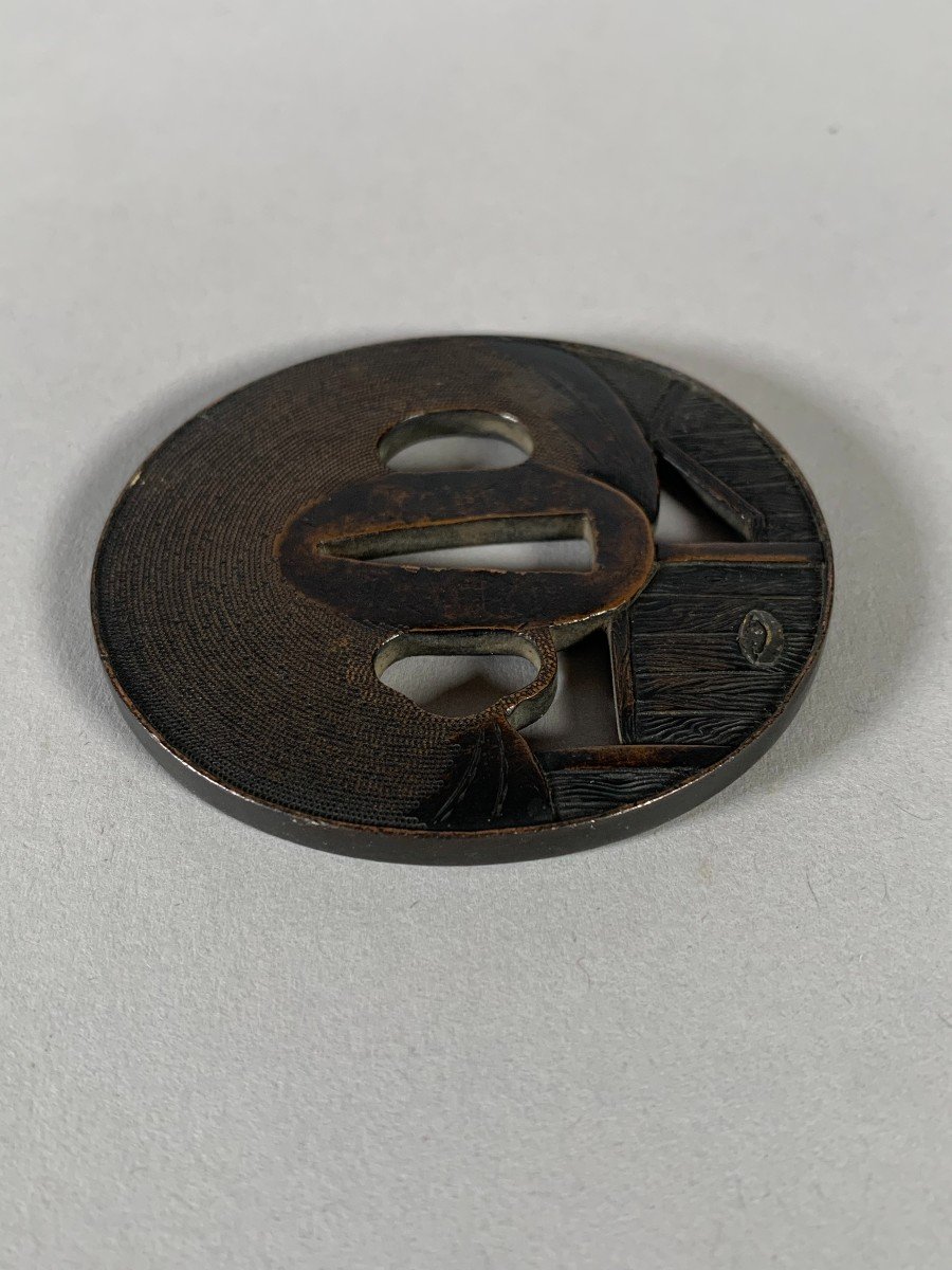 Tsuba En Fer Fin De l'Epoque Edo (1600-1868) Japon -photo-2