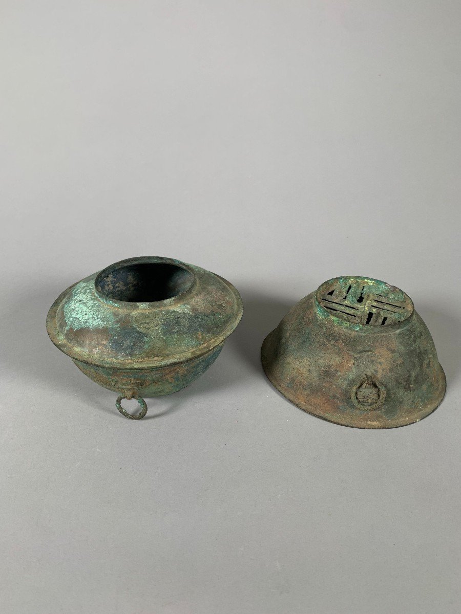 Bronze Offering Steamer Han Dynasty 206 Bc-220 Ac Archeology China 