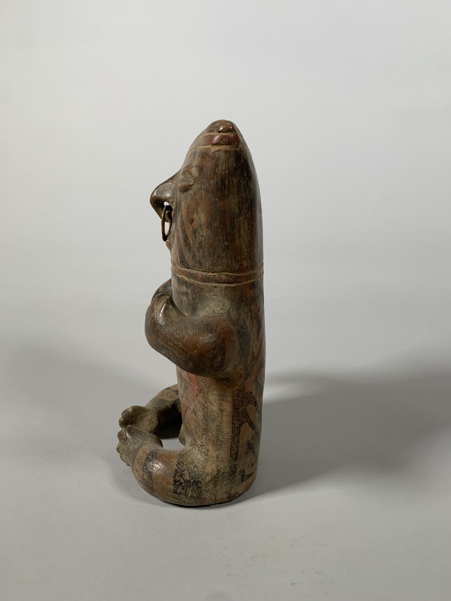 Sculpture Votive d'Un Chef de clan Culture Quimbaya,  Colombie, C. 500-1500 Apr. J-c.-photo-2
