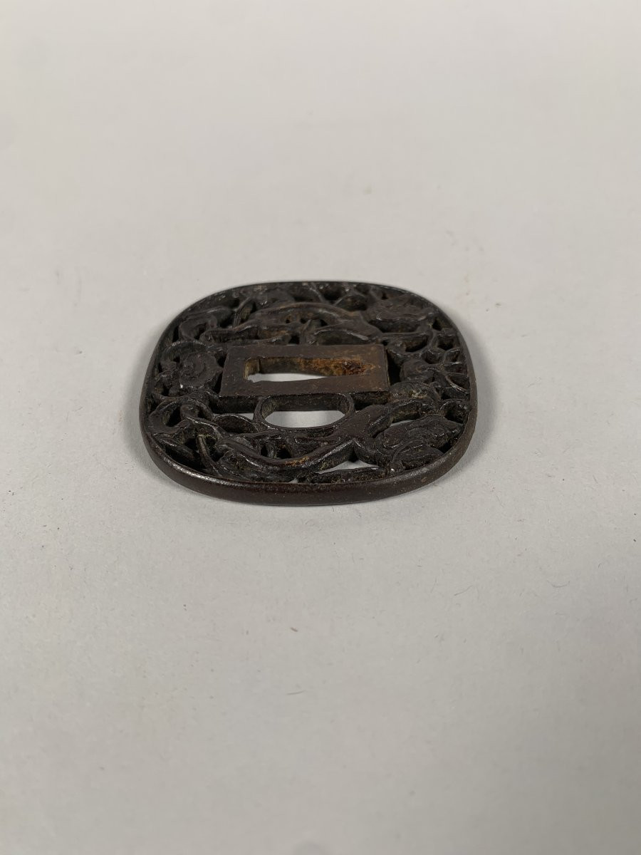 Tsuba Kaku-maru-gata Edo Period (1603-1868) Japan 17th Century -photo-4