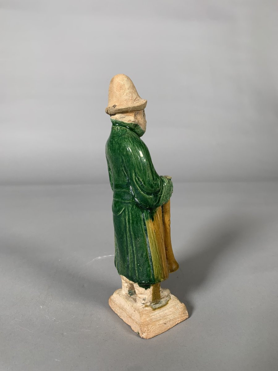 Sculpture d'Un Serviteur Chine Dynastie Ming (1368-1644)-photo-4