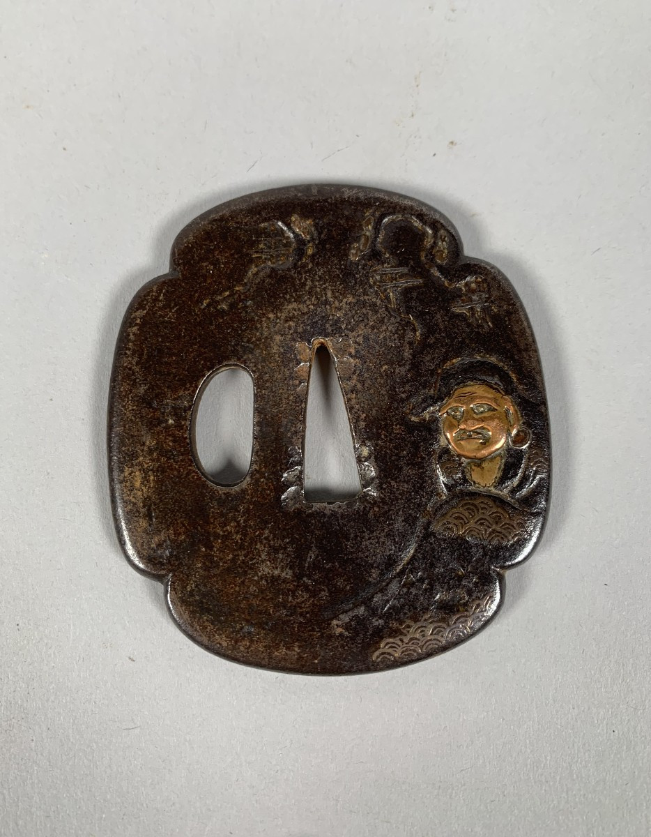 Tsuba Mokko-gatta époque Edo (1603-1868) Japon XVIIIeme Siecle