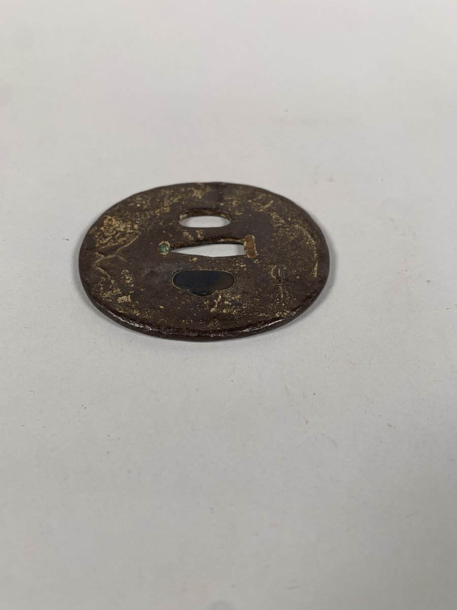 Tsuba Maru-gata Edo Period (1603-1868) Japan-photo-2