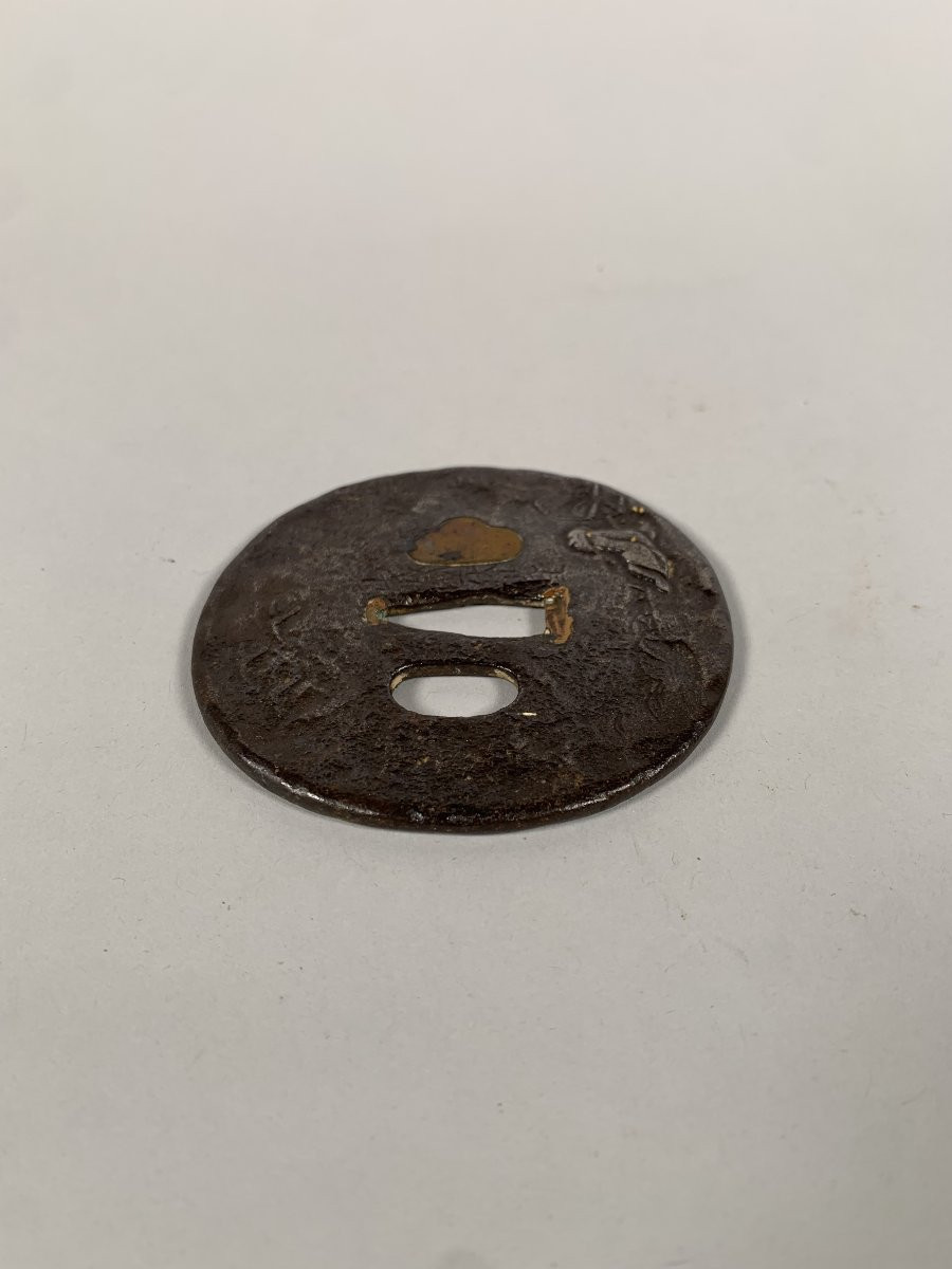 Tsuba Maru-gata Edo Period (1603-1868) Japan-photo-5