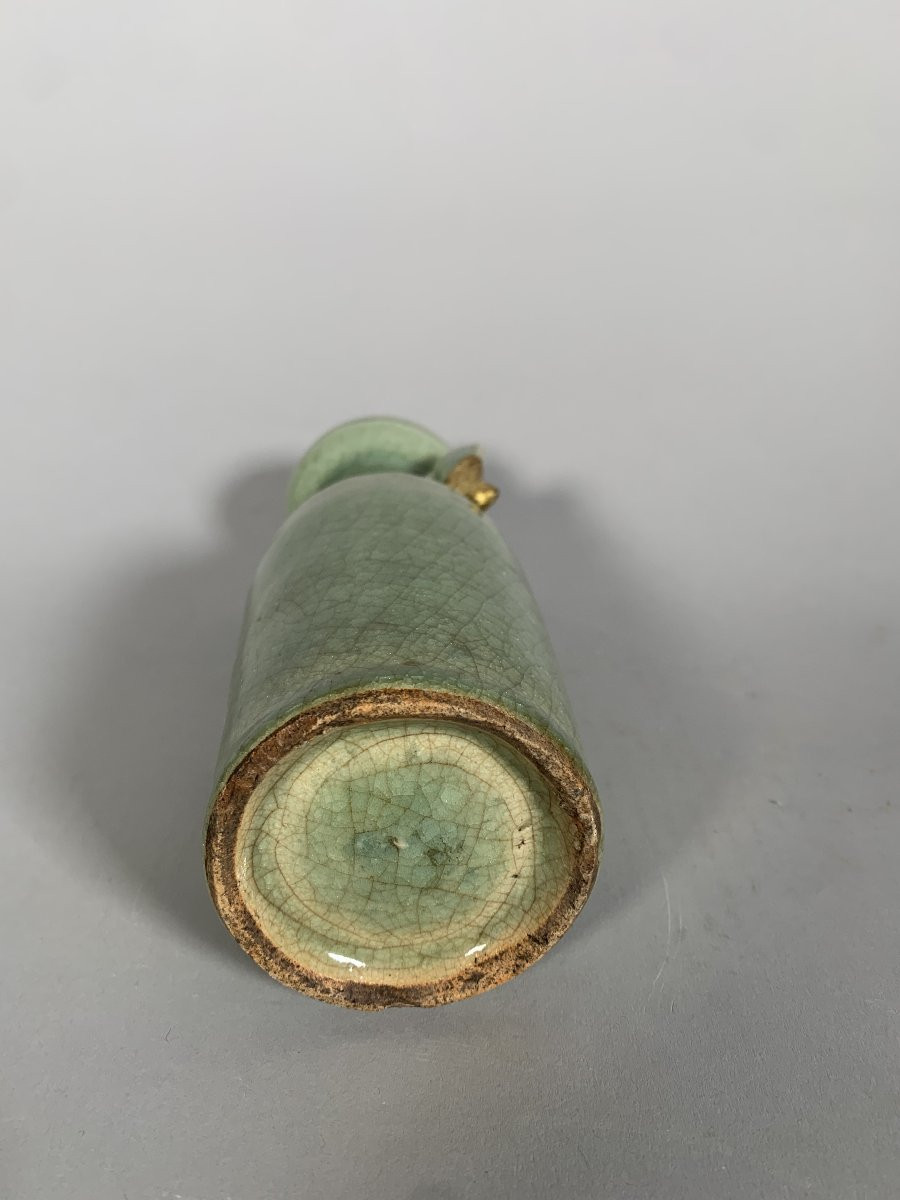 Celadon Crackle Stoneware Vase Ming Dynasty (1368-1644) China -photo-4