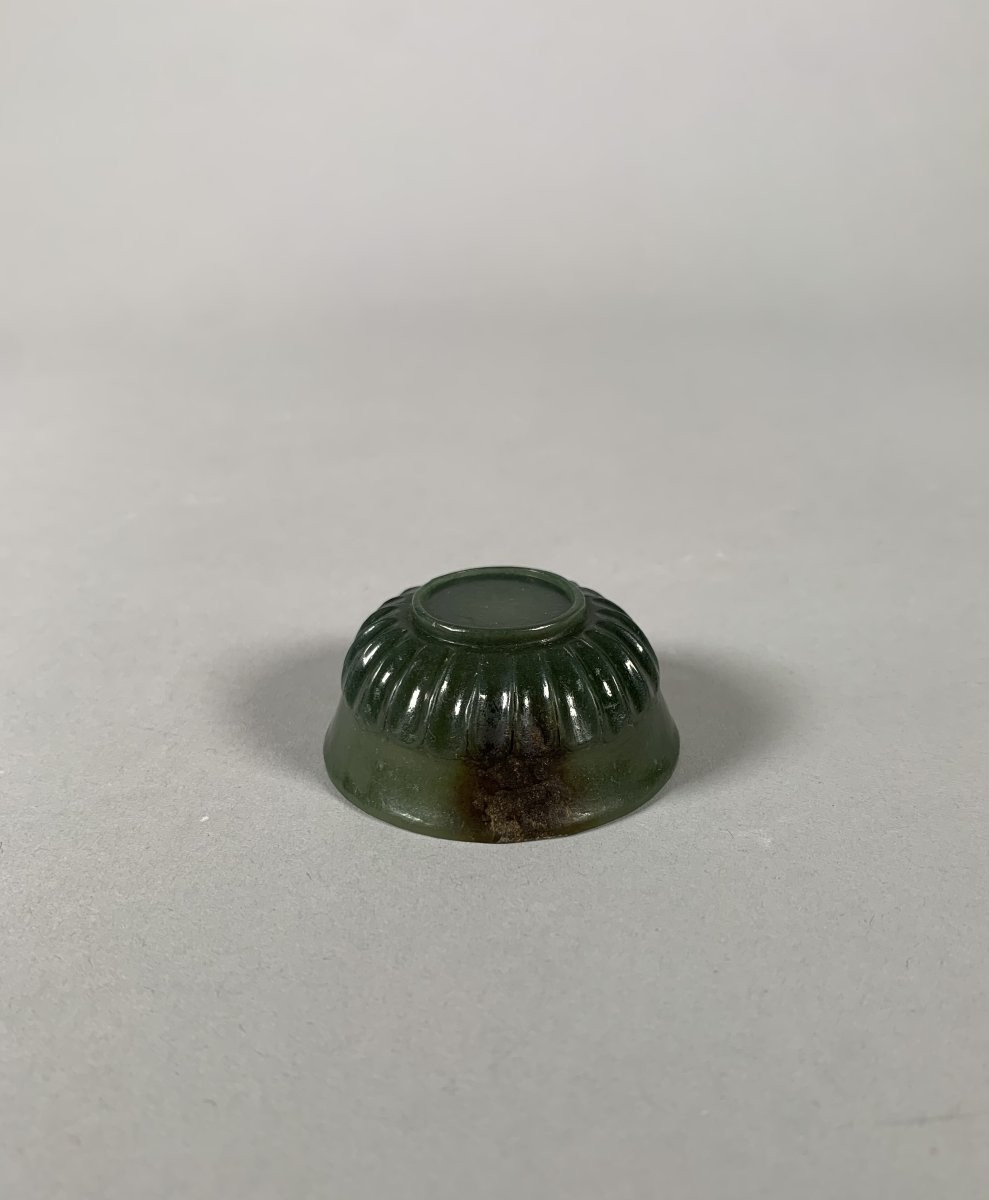 Spinach Green Jade Bowl, 19th Century, China-photo-3