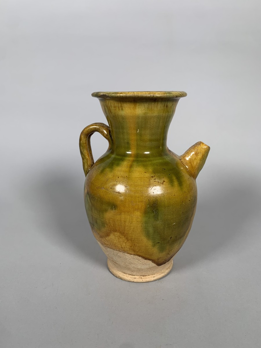 Verseuse à Glaçure Sancai Chine Dynastie Tang (618 - 907 Ap. J.c.) 