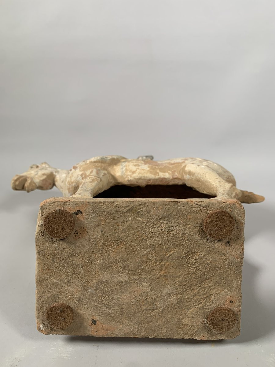 Terracotta Horseman Sculpture Han Dynasty 206 Bc-220 Bc China Archaeology-photo-2