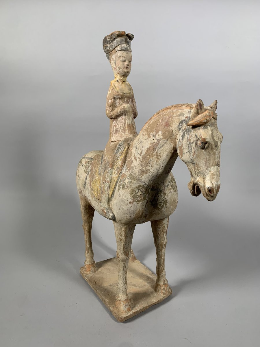 Terracotta Horseman Sculpture Han Dynasty 206 Bc-220 Bc China Archaeology-photo-5