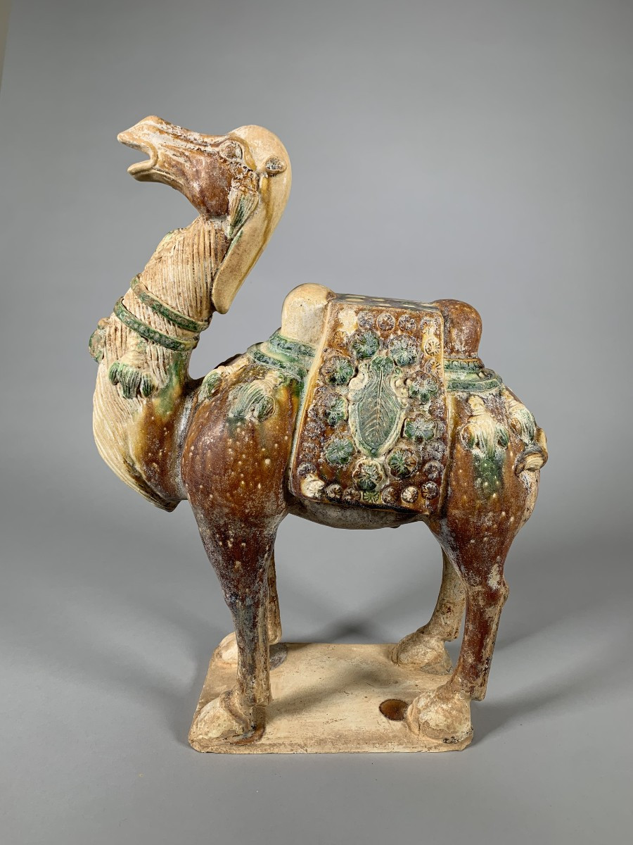 Terracotta Sculpture Of A Camel Tang Dynasty (618-907) China Archaeology