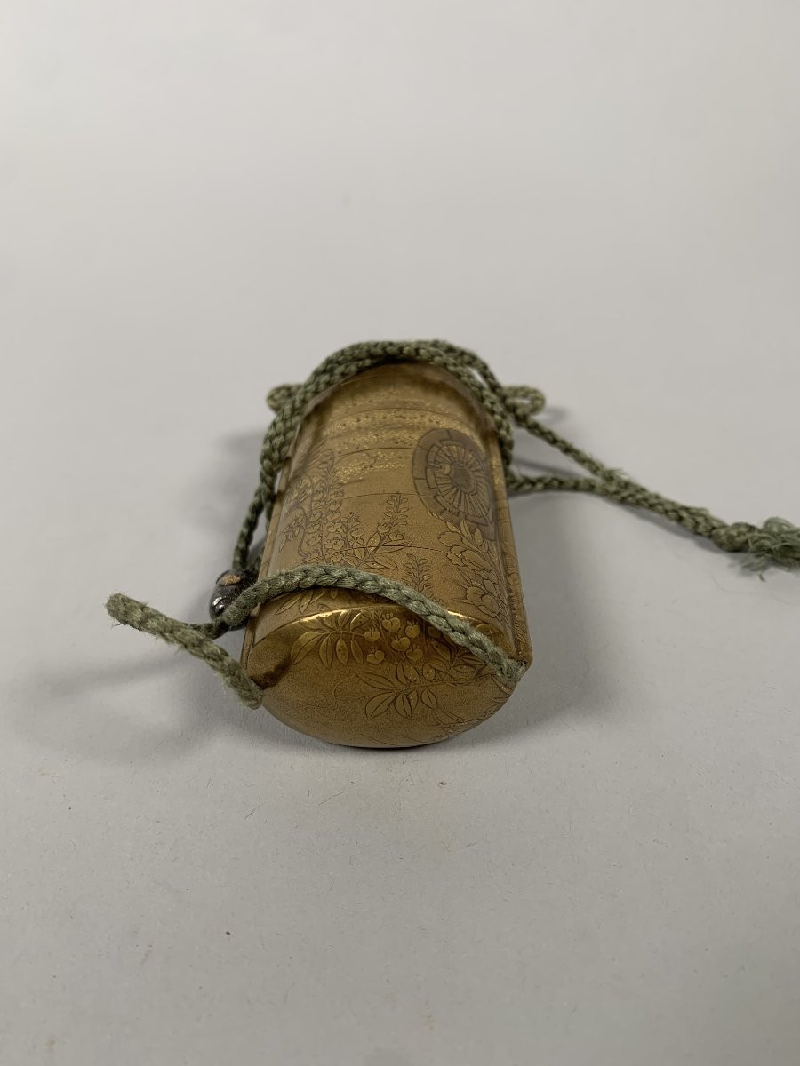 JAPON, INRO à cinq cases en laque fundame Epoque EDO (1603 - 1868),-photo-4