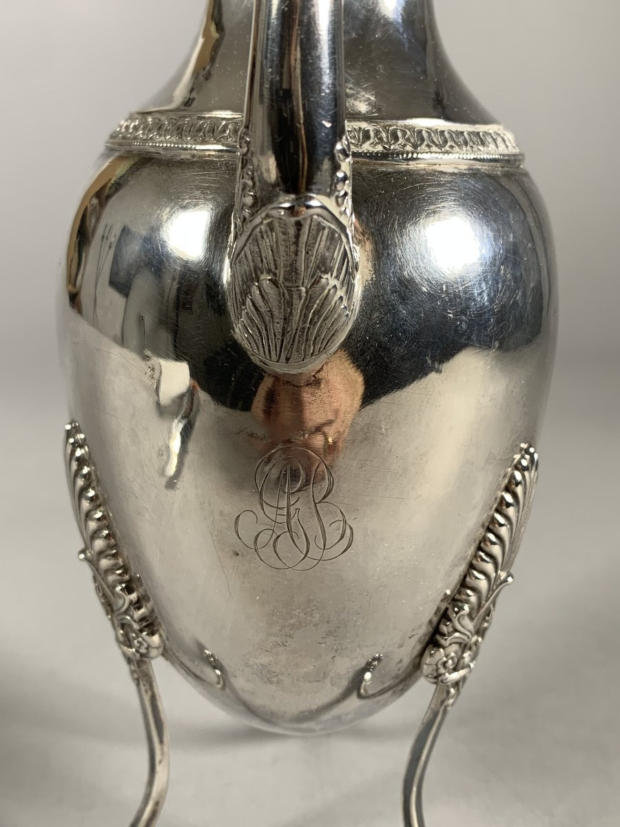 Verseuse en argent époque Restauration poinçons vieillard (1819-1838)  XIXeme siecle-photo-4
