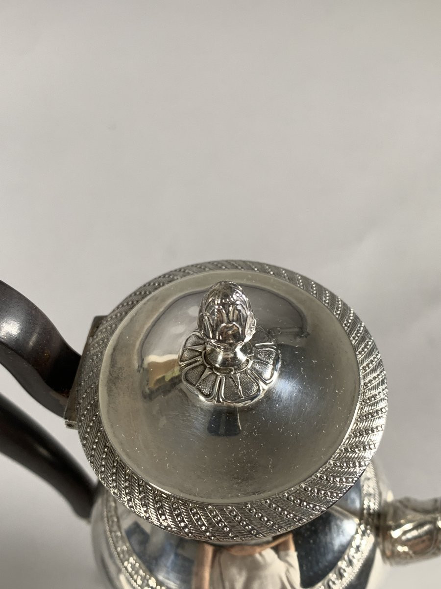 Verseuse en argent époque Restauration poinçons vieillard (1819-1838)  XIXeme siecle-photo-5