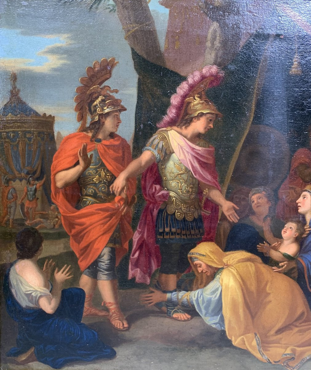attribué à LE MAIRE-POUSSIN ( 1612-1688) Alexandre et la famille de Darius XVIIeme siecle-photo-2