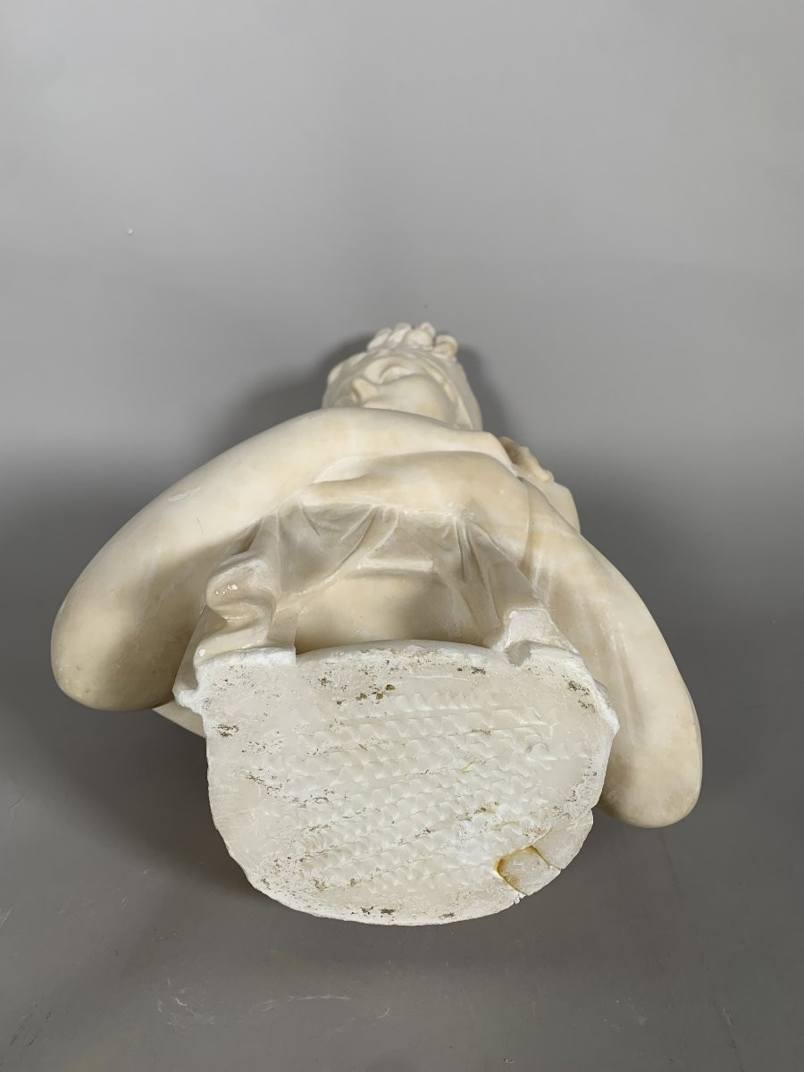 Sculpture, Buste de madame de Recamier d'apres Joseph Chinard (1756 - 1813)  52cm XIXeme siecle-photo-6