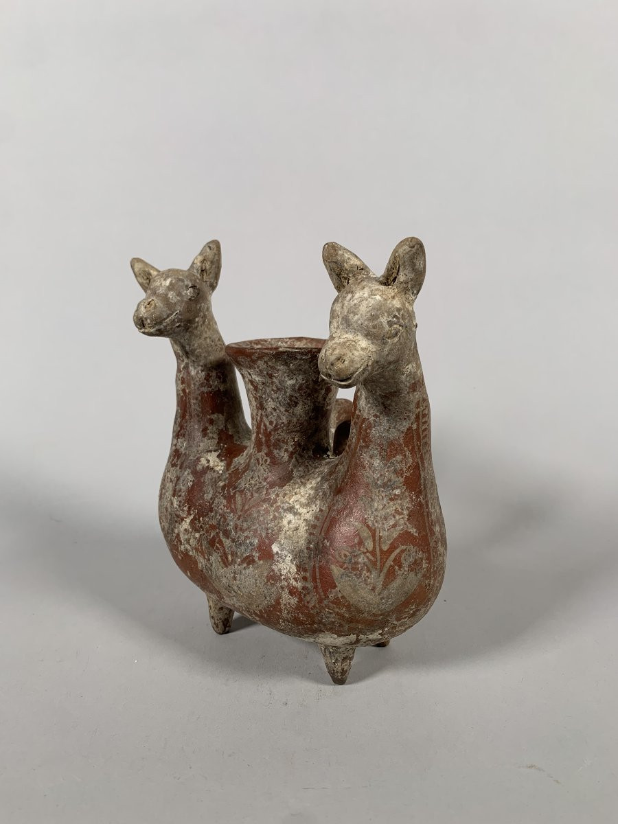 Amlash Terre cuite Vase zoomorphe en terre cuite Zoomorphe archéologie-photo-2