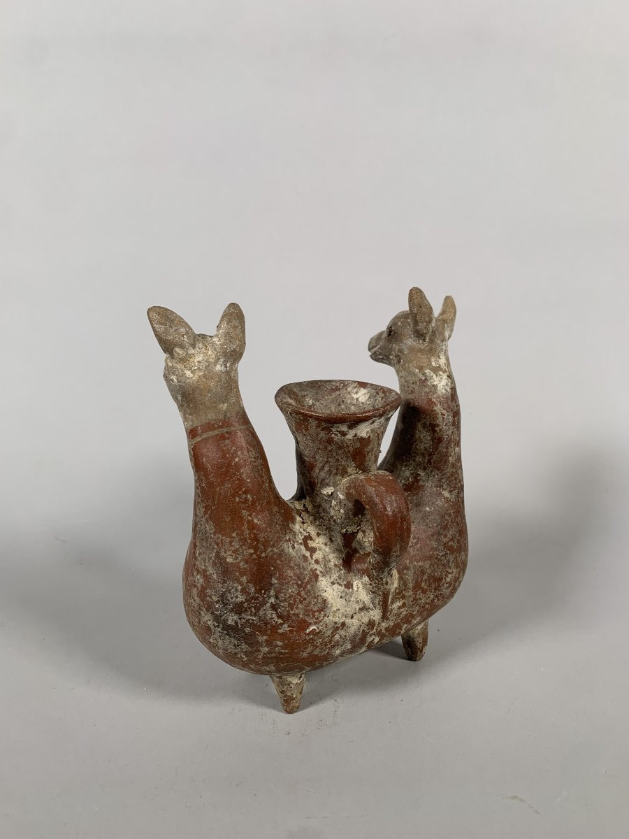 Amlash Terre cuite Vase zoomorphe en terre cuite Zoomorphe archéologie-photo-4