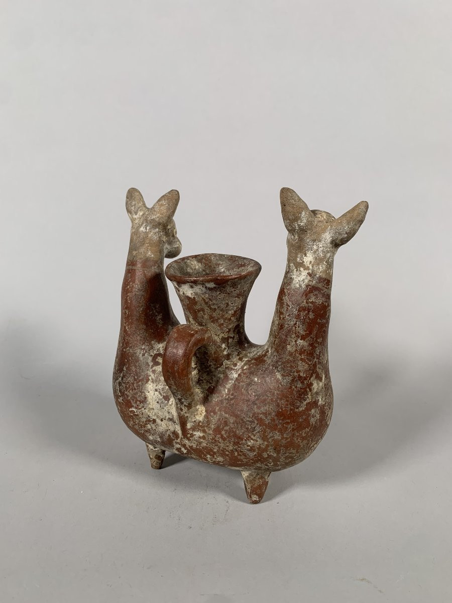 Amlash Terre cuite Vase zoomorphe en terre cuite Zoomorphe archéologie-photo-5