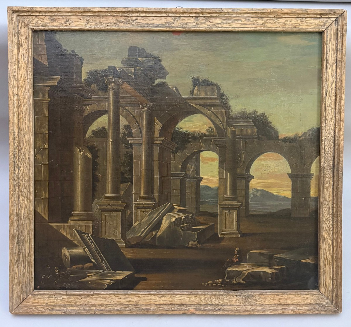 Italian School 17th Century - Ruins Of An Ancient Roman Palace