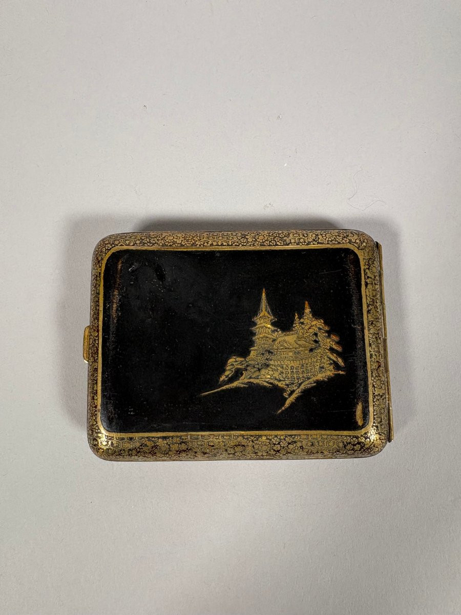 Japanese Cigarette Case, Meiji Era, Early 20th Century-photo-2
