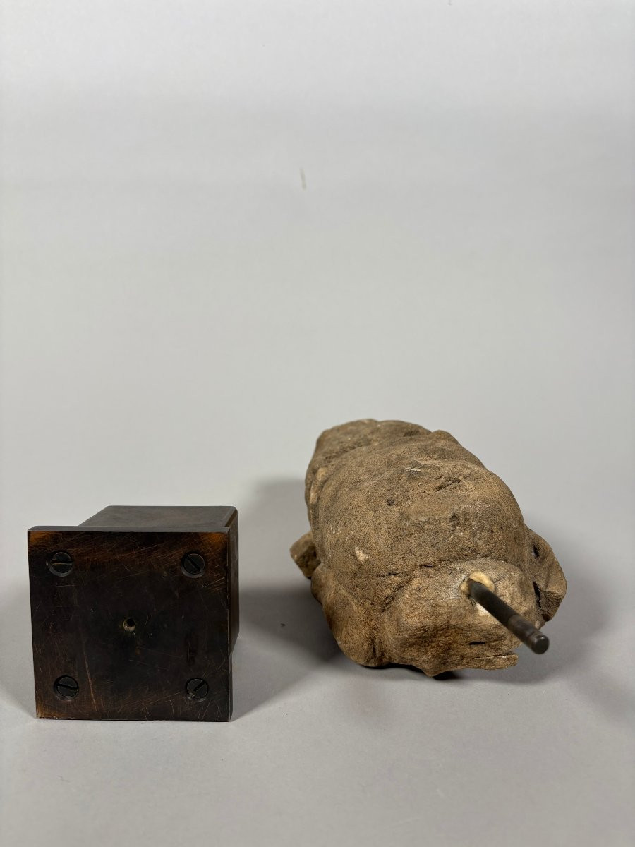 Dynastie Gupta  IV - VIème siècle Sculpture en Pierre de Shiva Inde - 28 cm-photo-2