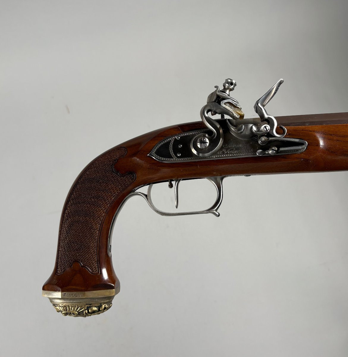 Pistolet à silex d'officier general modèle Vendémiaire An XII de général.-photo-1