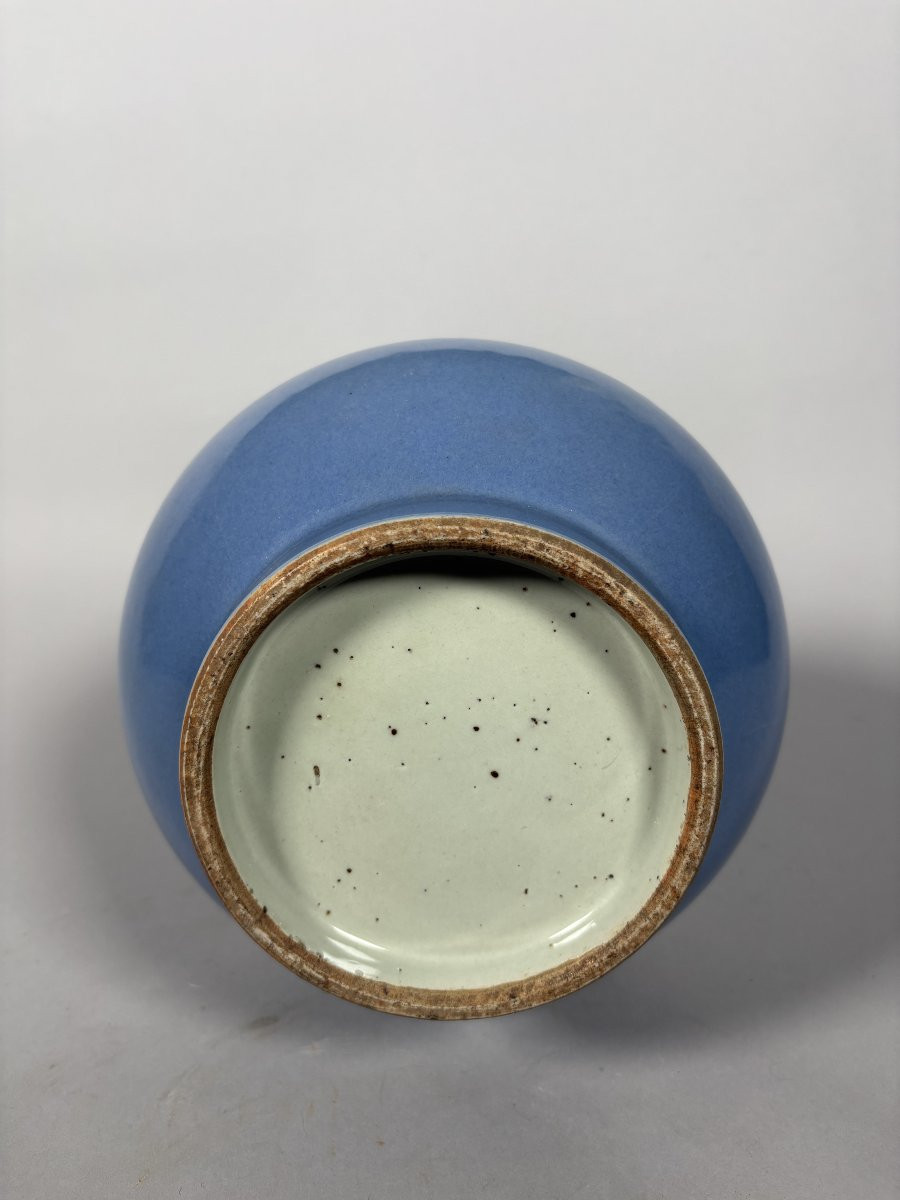 Chinese Lavender Porcelain Vase, Qianlong Period (1736-1795).-photo-1
