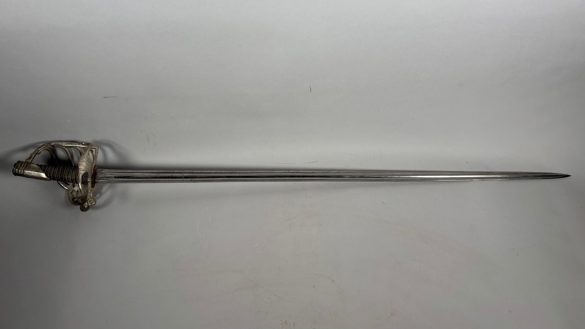 Sabre de la 2e compagnie de Mousquetaire " noir " de la Maison du Roi, modèle 1814 Louis XVIII-photo-4