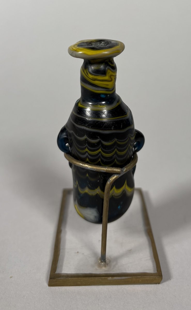 Amphorisk In Phoenician Glass 2nd-1st Century Bc-photo-4