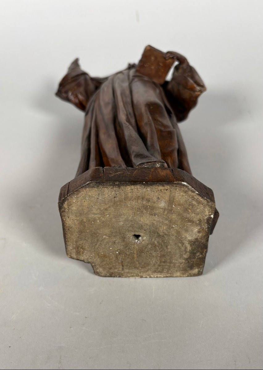 17th-century Wooden Sculpture Of Saint Bridget -photo-1