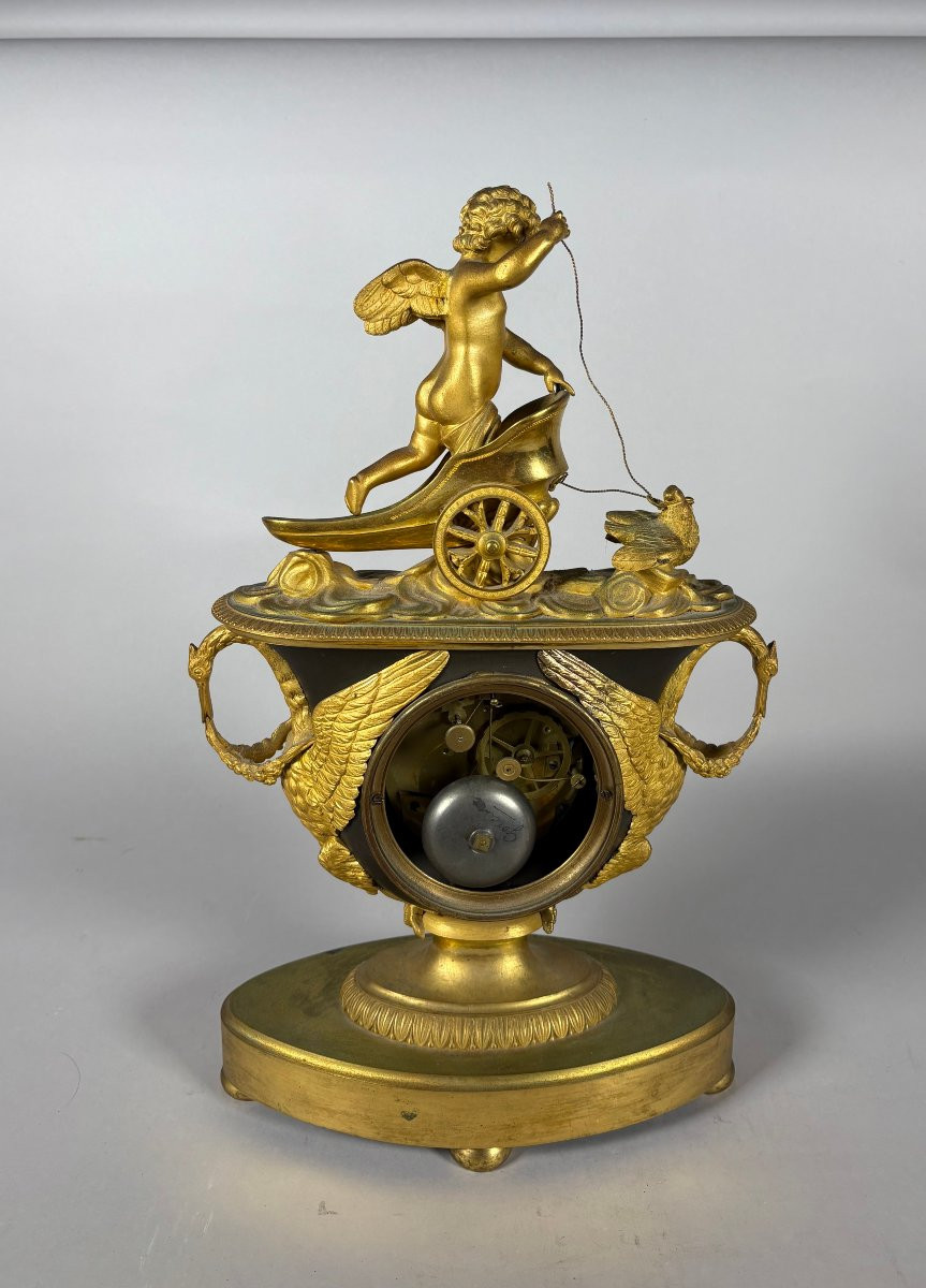 "the Chariot Of Love" Clock, Empire Period, Early 19th Century-photo-1