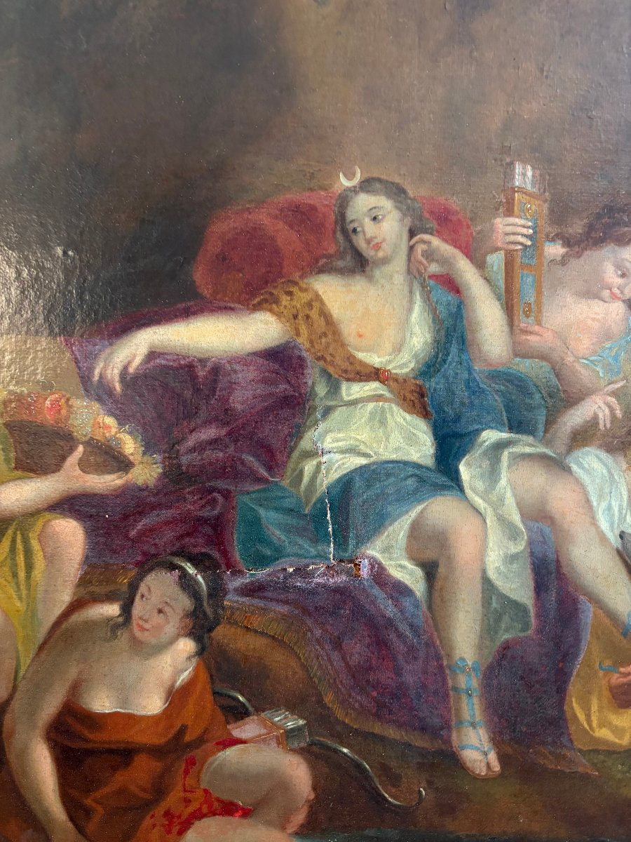 Suiveur d'Antoine Coypel (1661-1722) - Diane et ses nymphes, au bain-photo-3