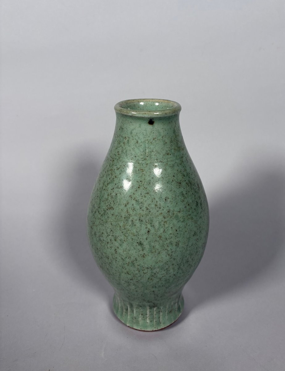 Vase en grès céladon Longquan Dynastie Yuan-Ming-photo-2